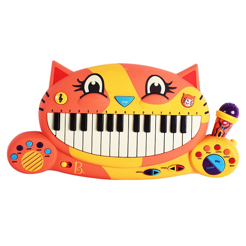 美国比乐B.Toys大嘴猫琴电子琴儿童音乐钢琴玩具