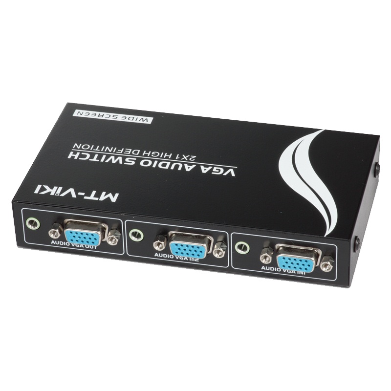 迈拓维矩MT-15-2AV vga2进1出切换器2口音视频多电脑显示器切屏器带音频