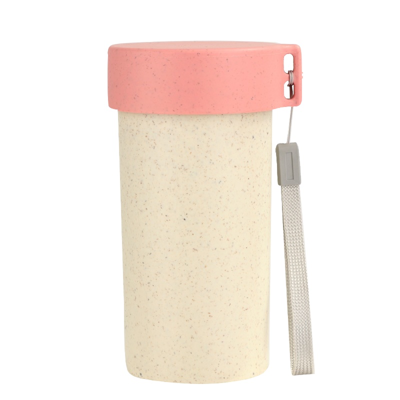 麦香秸秆水杯300ml MAA-048 家用办公休闲饮水杯随手塑料杯小麦杯 (个)