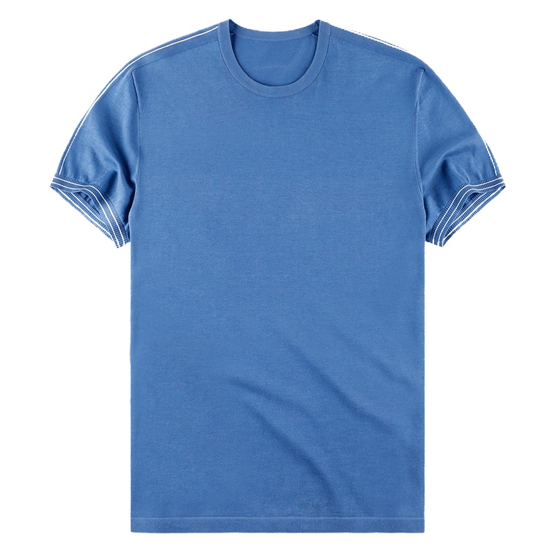 布先生新款纯棉短袖T恤 夏季圆领纯色简约针织衫上衣AT10576