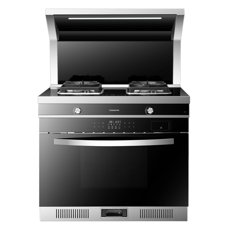 长虹JJZY-A3K(S)集成灶一体机带蒸烤箱一体下排侧吸式家用环保灶燃气自动清洗烟灶21m³液化气