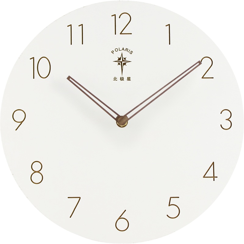 北极星(POLARIS)现代简约客厅家用挂钟静音时尚北欧卧室时钟个性艺术大气石英钟表日式创意挂表壁钟