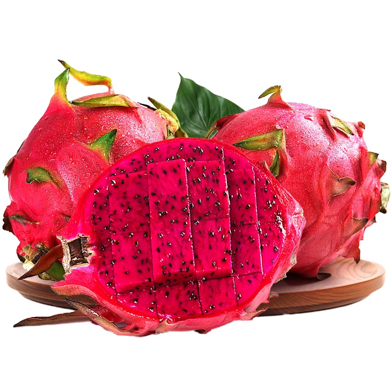 蜜宝红心火龙果新鲜红肉火龙果红心当季水果整箱 特大果2500g