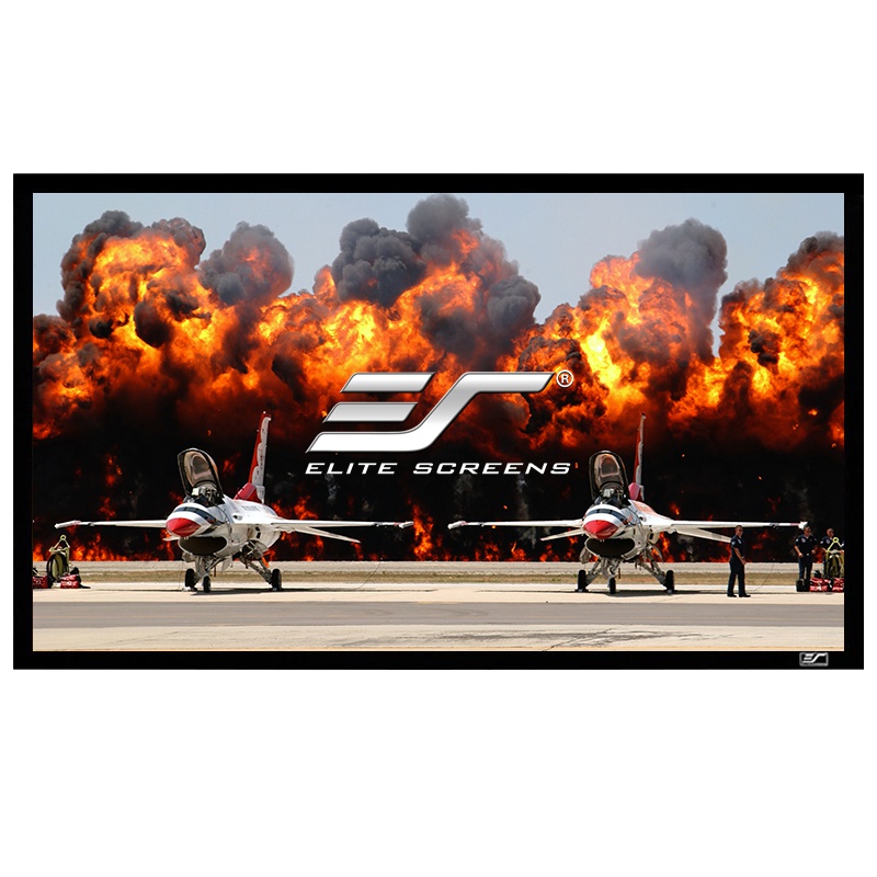 亿立(Elite Screens)100英寸16:9画框幕布 投影幕布 投影仪幕布 投影幕 幕布(JER100WH1)