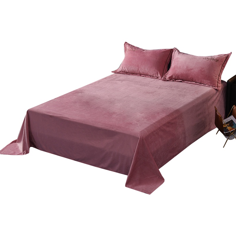 吉岳Giyou蝴蝶皇后保暖水晶绒单床单 绒毛细腻保暖舒适