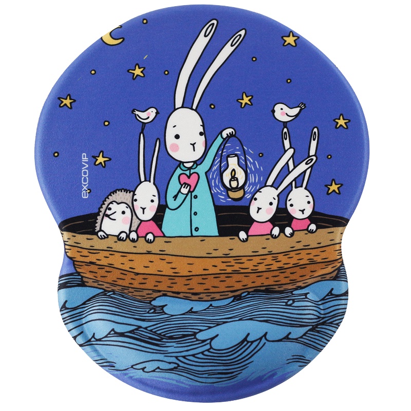 宜适酷(EXCO)蓝梦海鼠标垫 护腕硅胶腕垫 加厚游戏垫MSP016