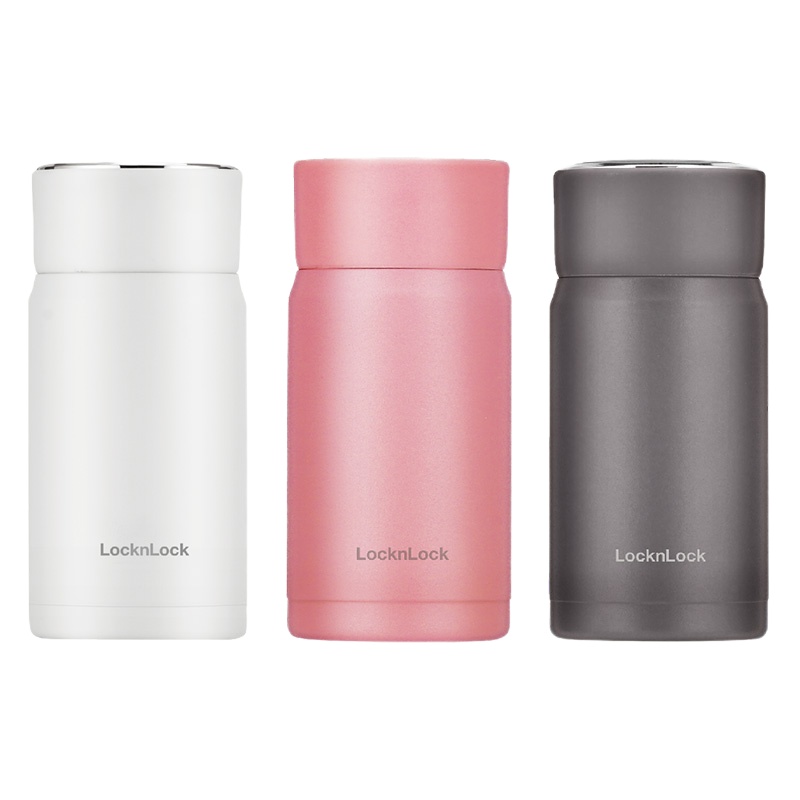 乐扣乐扣点点保温杯女小容量水杯便携可爱小巧迷你简约杯子