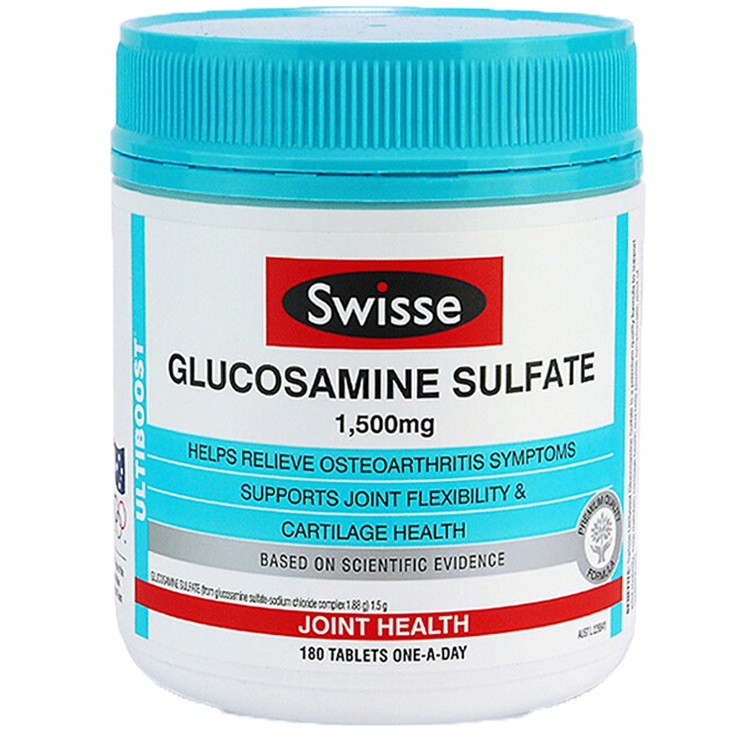 Swisse澳洲正品氨基葡萄糖维骨力1500mg 180片支持关节健康膳食营养补充剂
