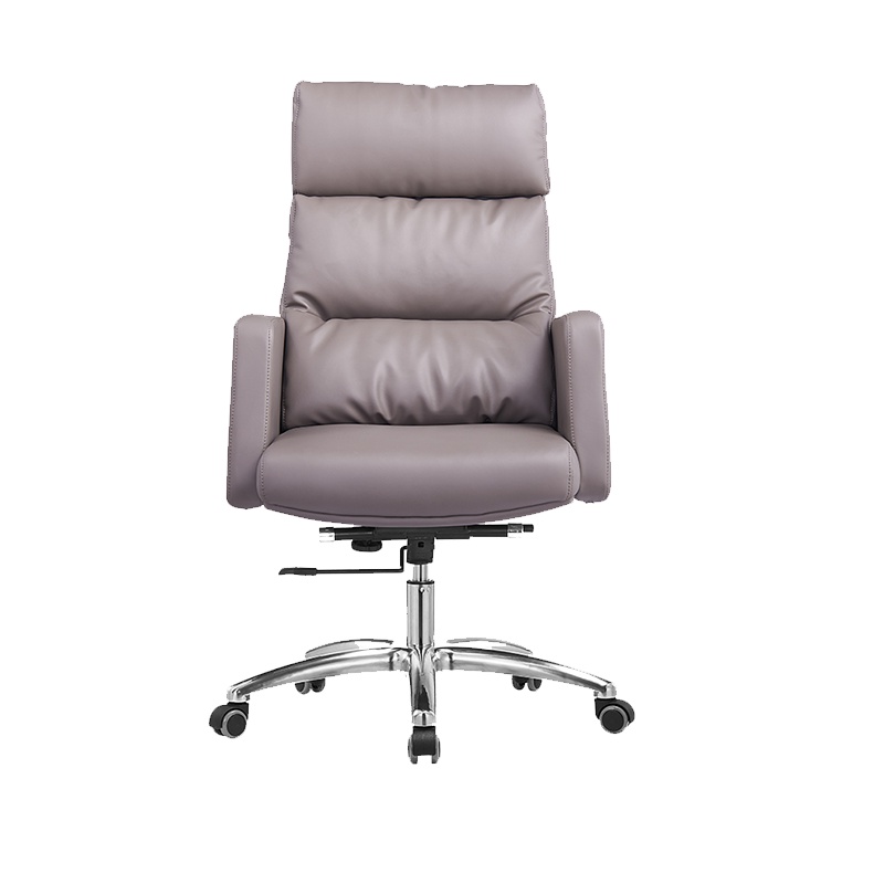 [田珍]老板椅真皮家用电脑椅职员办公椅牛皮转椅简约升降经理总裁椅