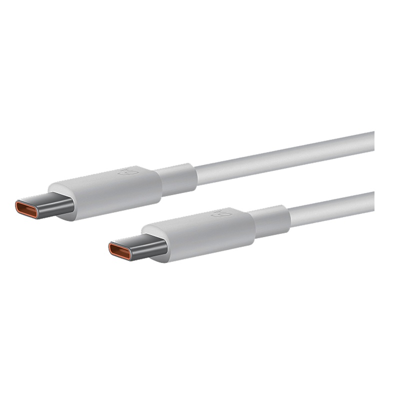 华为原装6A超级快充数据线双Type-C接口 Matebook 苹果笔记本电脑电源线 1.8m 支持66W 白色