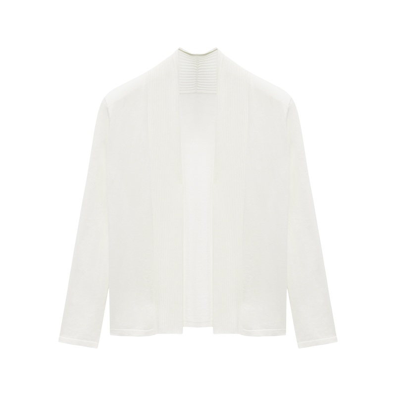 鄂尔多斯1980轻薄长袖开衫桑蚕丝空调上衣