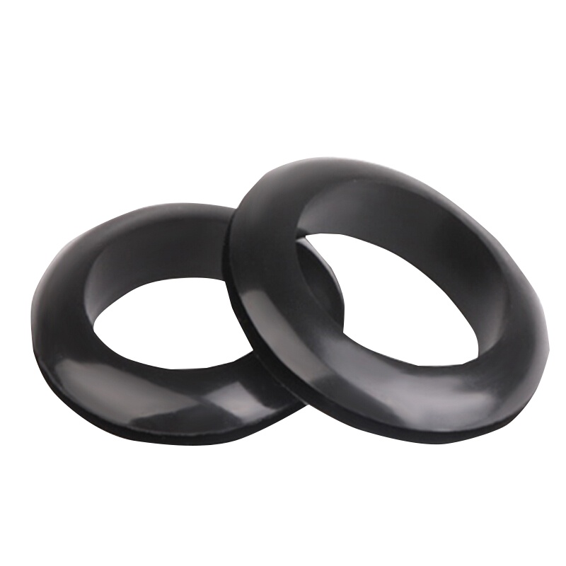 双面橡胶护线密封圈保护套 黑色 开孔30mm (100个)