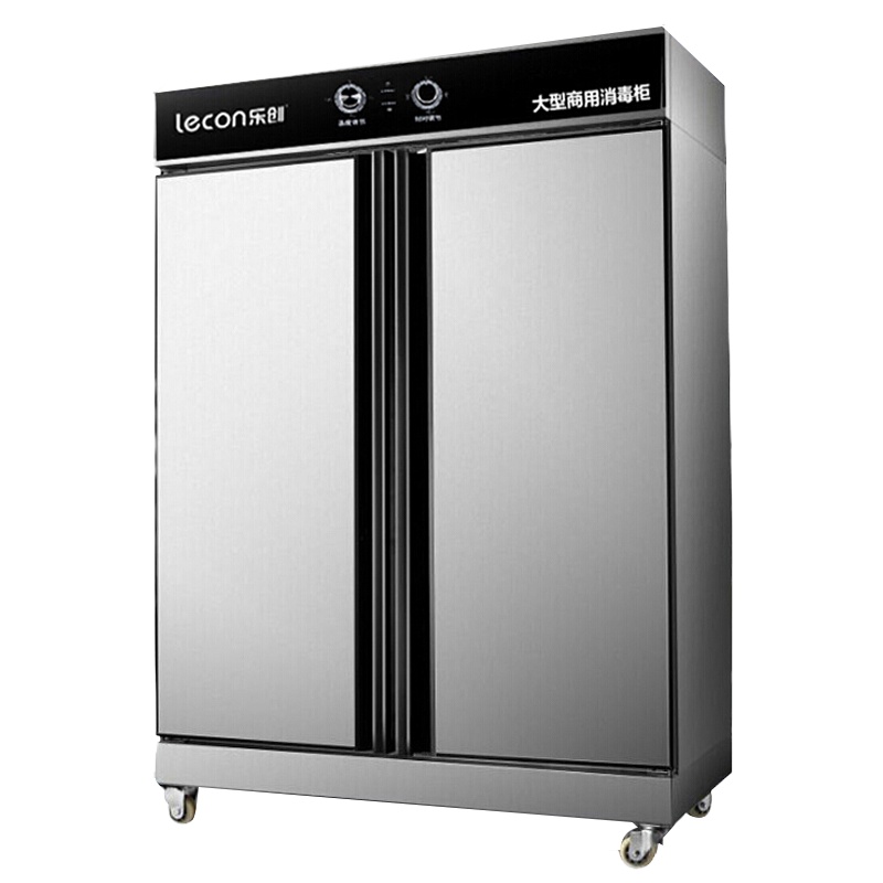 乐创(lecon) 商用消毒柜消毒碗柜碗筷厨房餐具高温消毒 双门全不锈钢 RTD-780