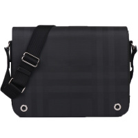 BURBERRY 博柏利 男款热塑性聚氨酯/织物单肩斜挎公文包 80139491