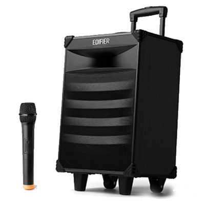 edifier/漫步者 pw308移动蓝牙音响户外广场舞k歌拉杆音箱话筒台式