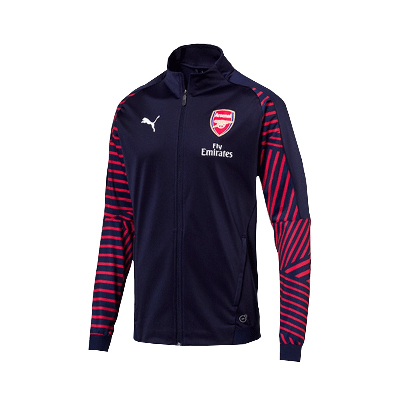 彪马正品1819阿森纳出场服 运动休闲针织训练长袖外套男753252