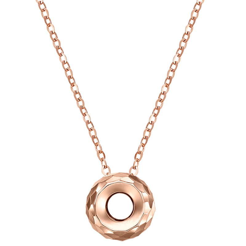 金一18K金小圆圈女士K金项链套链 （定价）CEC006