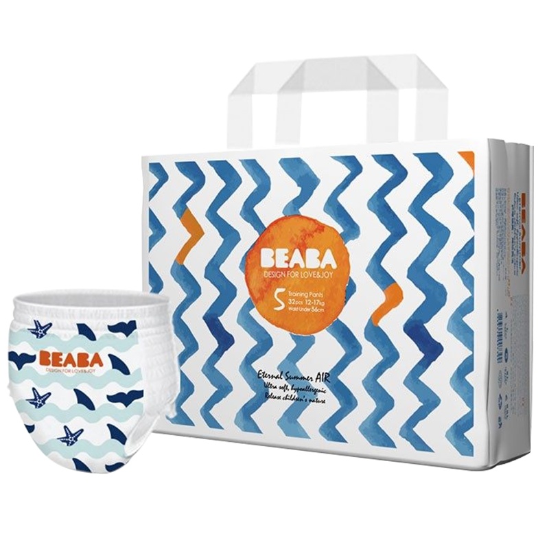 【ID限购10件发货】Beaba碧芭Smiley笑脸联名款婴儿拉拉裤试用 L码-1片装 适合（9-14kg）