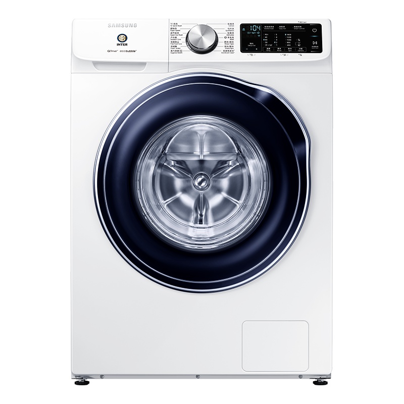 三星洗衣机WW9NM64FOBW/SC(XQG90-WW9NM64FOBW)9KG滚筒洗衣机智能双变频蒸汽除菌 国米定制