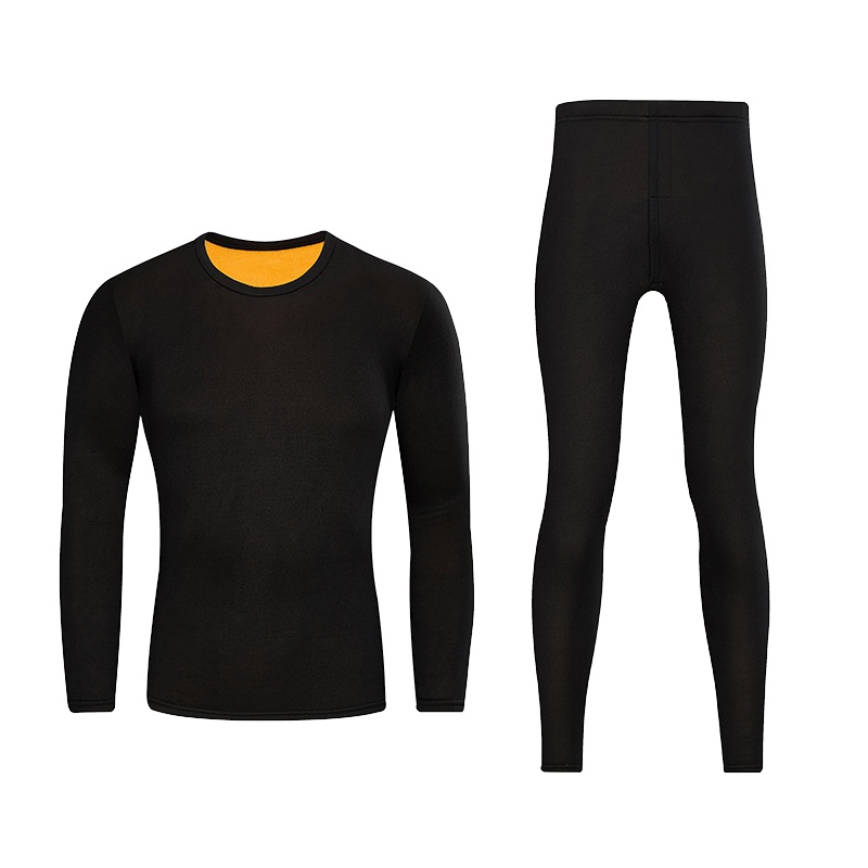 【直营】木林森(MULINSEN)保暖内衣男士秋衣秋裤女加绒加厚大码中老青秋冬季圆领套装