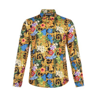 VERSACE JEANS COUTURE 范思哲 男士 棉质长袖休闲衬衫B1GVA6S3 SM700