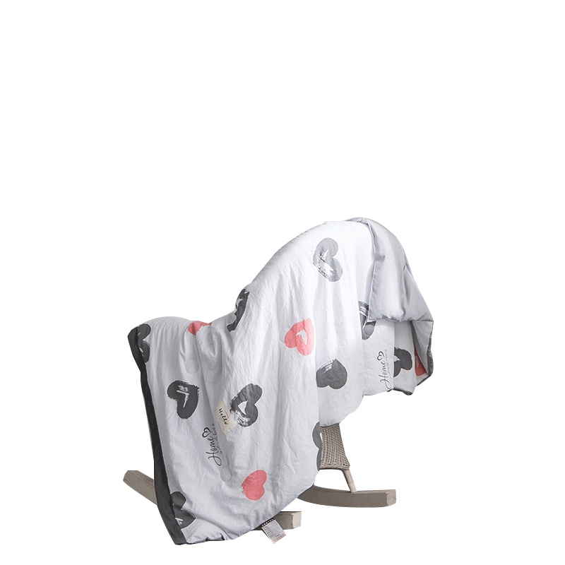 北极绒(Bejirog) 水洗棉淑女夏被 小清新夏凉被空调被子可水洗羽丝绒薄被子羽丝绒纤维