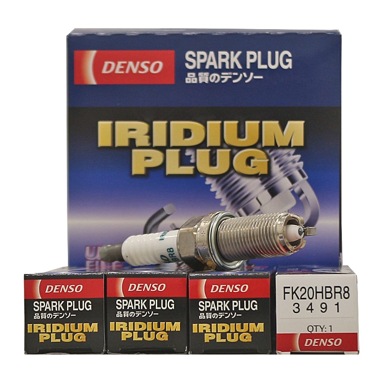电装(DENSO)双铱金.原配.三极花塞FK20HBR8适配16-18款普拉多/18款新埃尔法 3.5L(6支装)