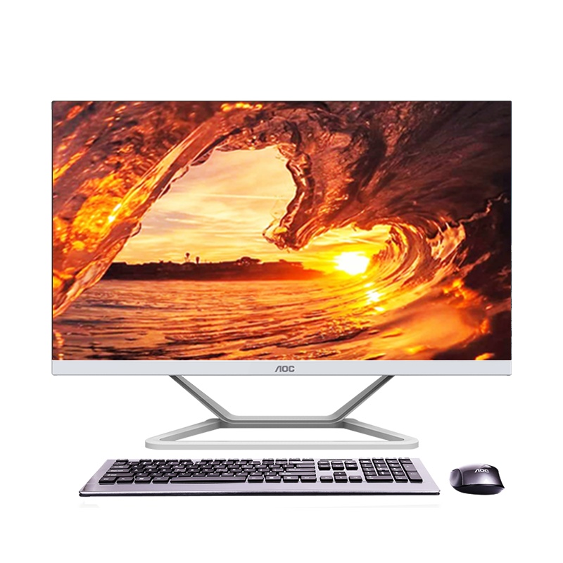 AOC AIO大师922 23.8英寸办公家用十代一体机电脑WiFi蓝牙3年质保(i5 10400 16G 512G)
