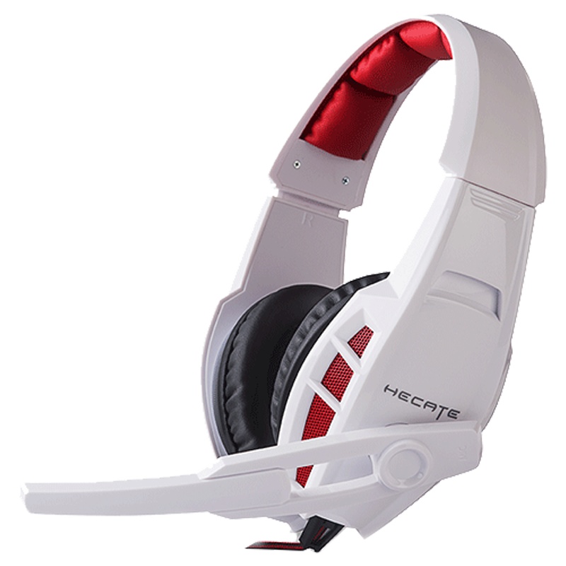 Edifier/漫步者 HECATE G1标准版 3.5mm电竞游戏耳机 电脑网课办公有线带麦克风耳麦带线控 白色