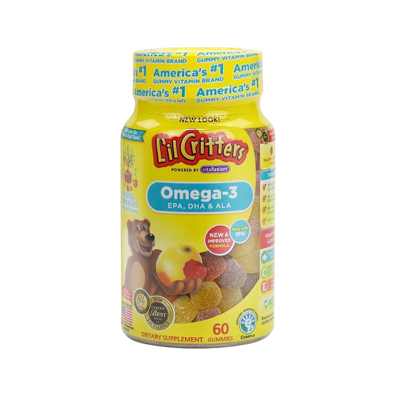 L'il Critters 丽贵Omega 3健脑益智软糖(60粒)