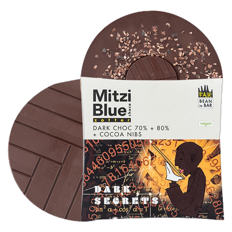 [满2片送精美礼盒]Zotter“秘密禁地” 米兹蓝调唱片系列巧克力65g