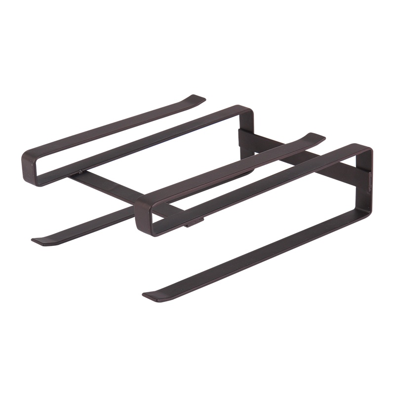 欧润哲 纸巾架 棕色扁铁下挂双层款