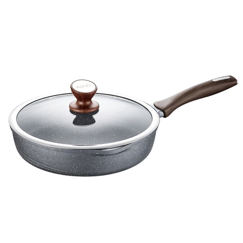 苏泊尔(SUPOR)煎锅 NJ28NA2 不粘锅星星石系列电磁炉燃气适用煎炒锅石铸炒勺平底锅炒菜锅 煎锅煎牛排28厘米