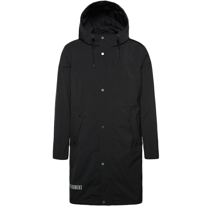 波司登秋季男士青年时尚长款连帽轻薄羽绒服男风衣外套