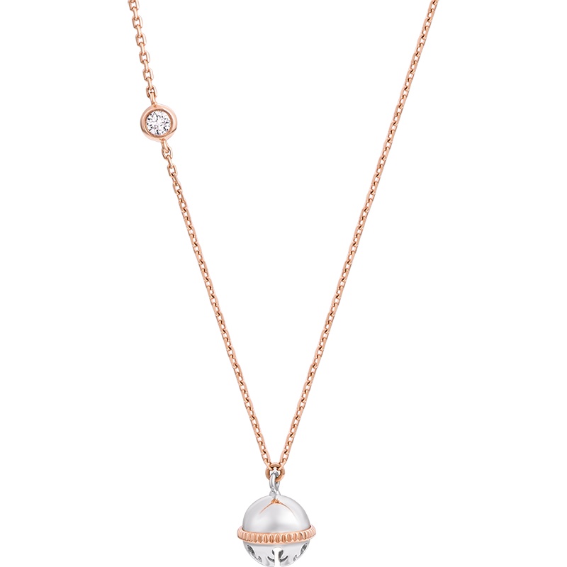 MONOLOGUE独白MIX系列铃铛18K金钻石项链吊坠MA1359