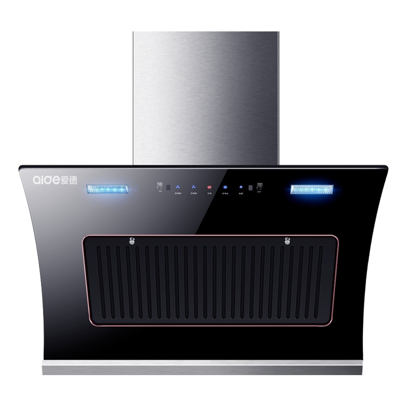 爱德(aide)侧吸式油烟机 D122 油烟分离技术25立方大吸力自动清洗 双电机厨房单烟机智能挥手体感功能 自行安装