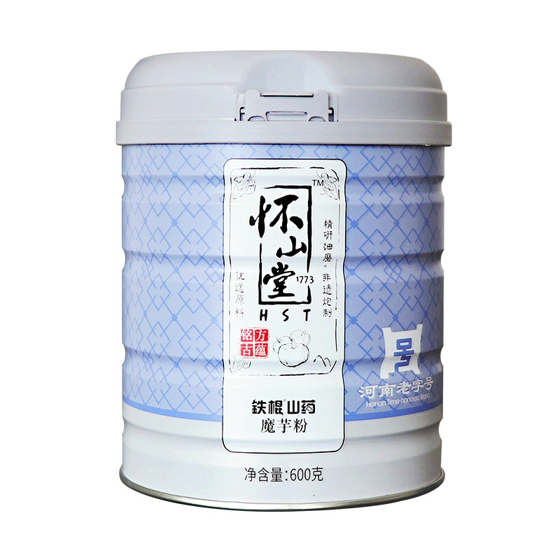 怀山堂铁棍山药魔芋粉 600g罐装 五谷 养生 轻食主义 冲泡冲调 饱腹 运动代餐 代餐早餐
