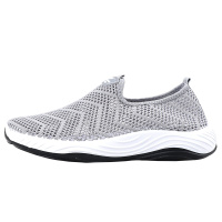 双星运动鞋夏季上新男士单飞线网面套脚休闲男鞋2046