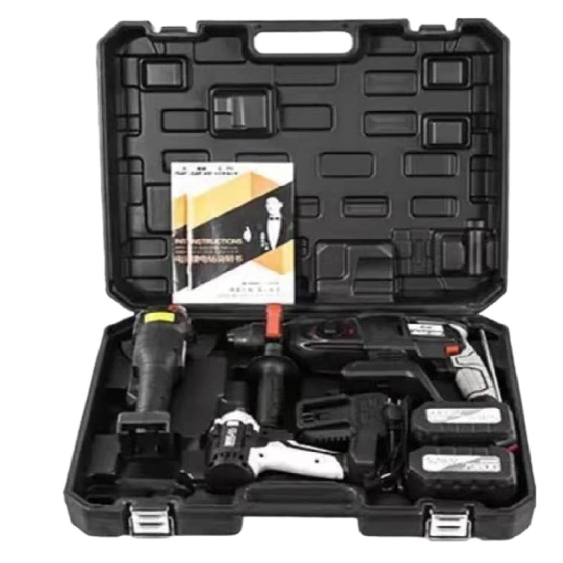 南威战神无刷电锤 角磨机,电钻,电扳手,配4个电池