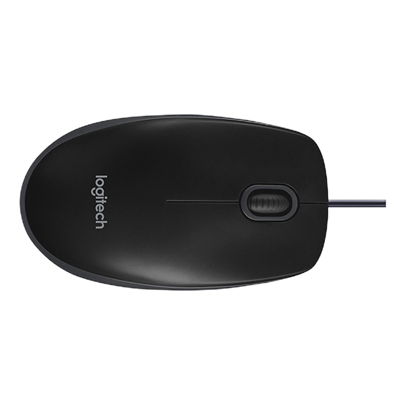 罗技(Logitech) B100 有线鼠标 大手鼠标 笔记本电脑办公鼠标 黑色