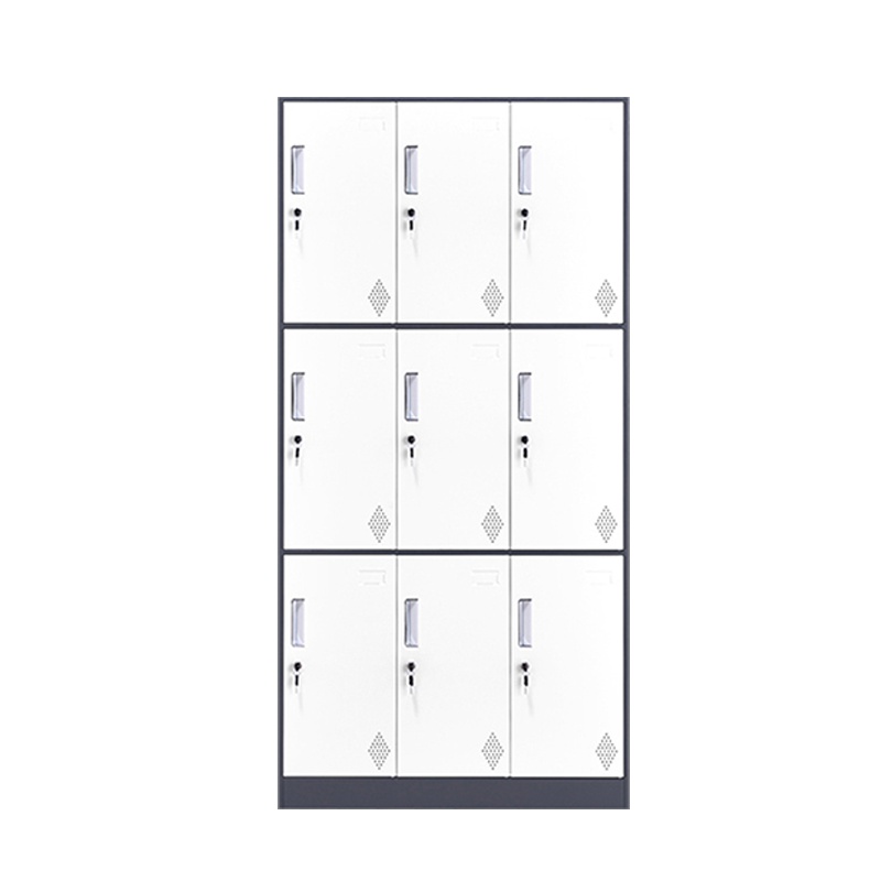 [田珍]钢制铁皮柜员工九门更衣柜健身房储物柜存
