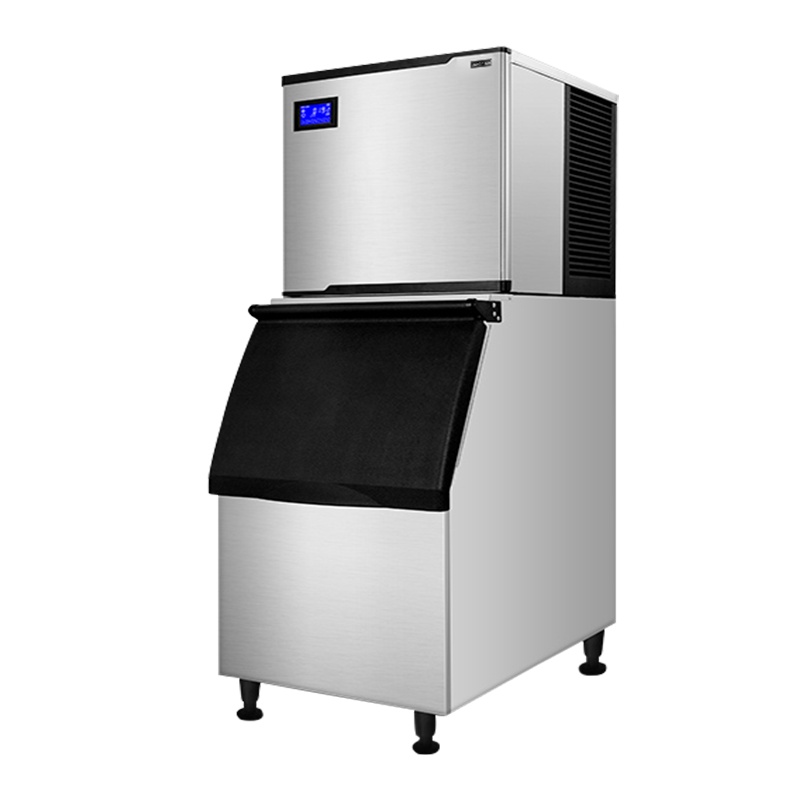 乐创lecon大型商用制冰机奶茶店设备全套大容量大型方块制冰机奶茶店酒吧KTV全自动制冰机156冰格/150kg分体水冷