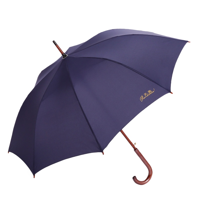 天堂 19118E碰 实木柄伞纯色长柄晴雨伞 轻男女士商务伞自动雨伞 (单位:把)