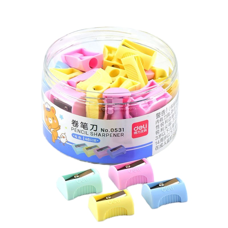 得力(deli) 0531 卷笔刀 颜色随机 48个/桶 单桶价格