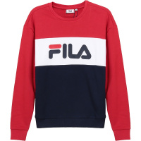 FILA 斐乐 女士 棉/聚酯纤维圆领长袖卫衣运动衫 687043