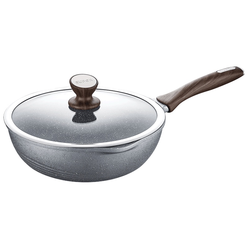 苏泊尔(Supor)星星石健康家用厨房不粘煎炒锅星星石系列石铸炒勺炒菜锅炉灶少油烟燃气电磁炉适用 NJ28NA1