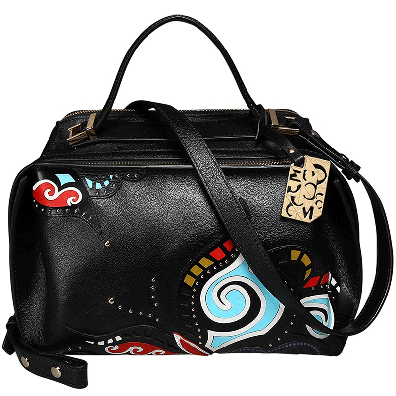 COMICO 专柜同款 女款凤凰展翅图腾单肩斜挎手提包C5881