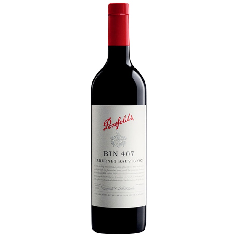 [密子君同款]奔富(Penfolds) BIN407赤霞珠干红葡萄酒 750ml 澳大利亚进口红酒(包装年份随机)