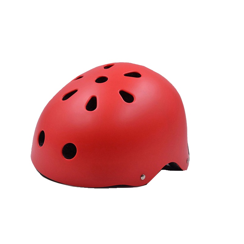 Cakalyen 儿童头盔滑板车平衡自行车儿童安全帽可调节运动头盔护具头围51-53cm TK-01 红色