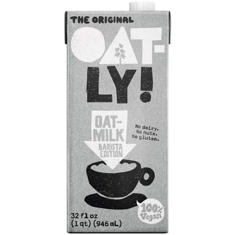 OATLY咖啡大师进口燕麦奶植物蛋白饮料健身早餐奶946ML*12瓶进口低脂奶低脂牛奶